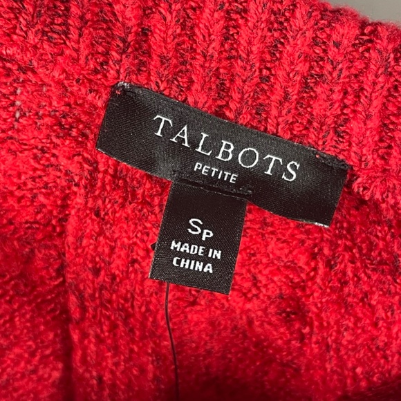 NEW Talbots Dress Womens Small petite red knit pencil sheath - Picture 4 of 9